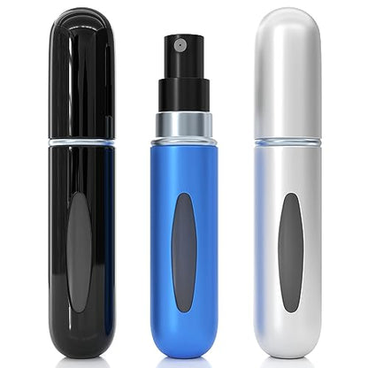 Mini Travel Perfume Bottle Refillable Perfume Atomizer Bottle Set of 3 - Portable Perfume Bottle for Outdoor and Traveling