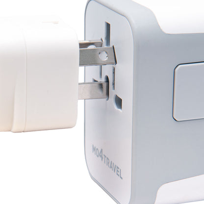 6-in-1 Universal Travel Adapter with USB-C and USB-A Ports