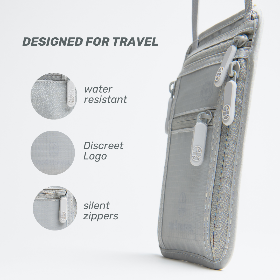 Travel Neck Wallet – RFID Blocking, Hidden and Secure