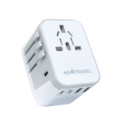 6-in-1 Universal Travel Adapter with USB-C and USB-A Ports